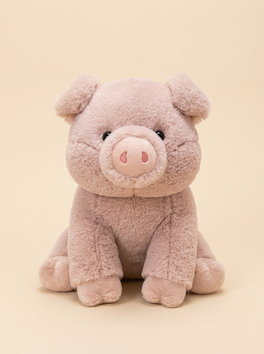 Ollie le Cochon — peluche anti-stress adulte rose Floofie